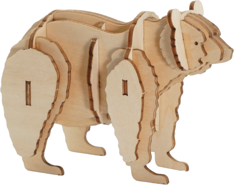 3D Black Bear - Flip Toys