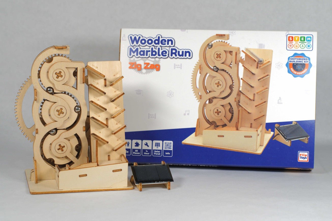 Wooden Marble Run | Zig Zag - Flip Toys